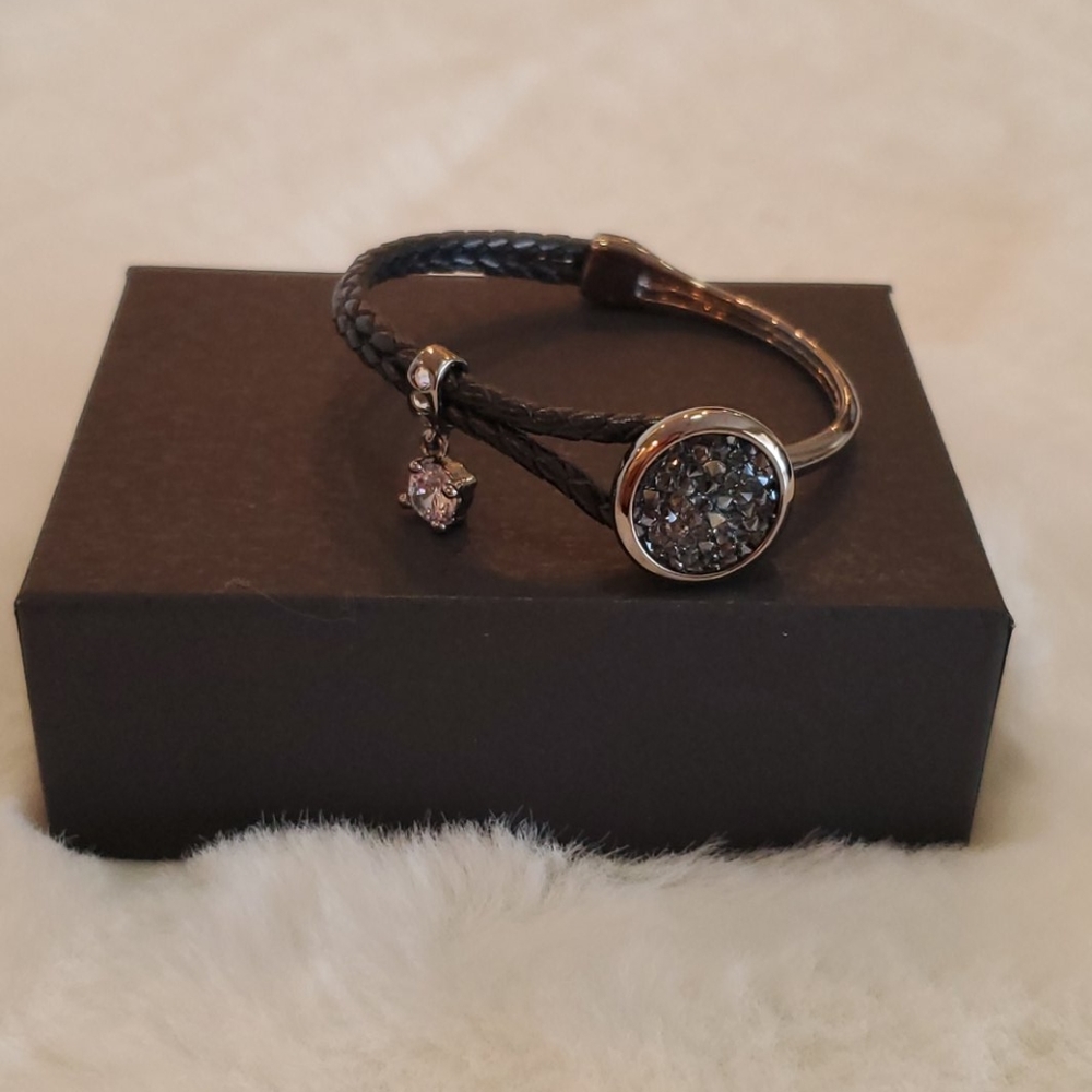 Boho gray stone Bracelet